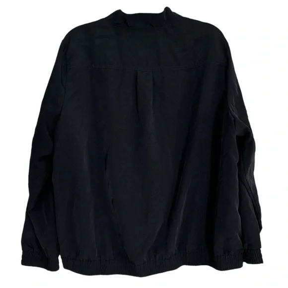 Susan Graver stretch woven bomber jacket 1x - Picture 4 of 9